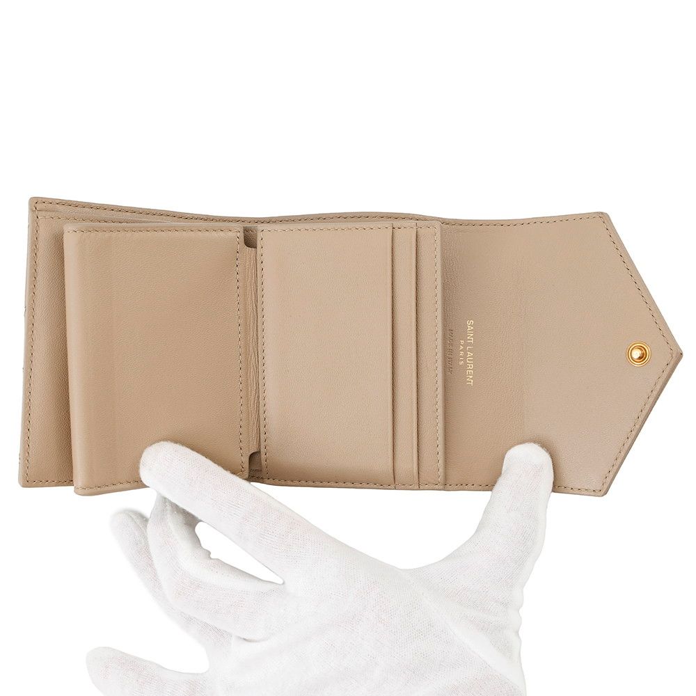 Saint Laurentモノグラム マルチフォールドウォレット三つ折り財布