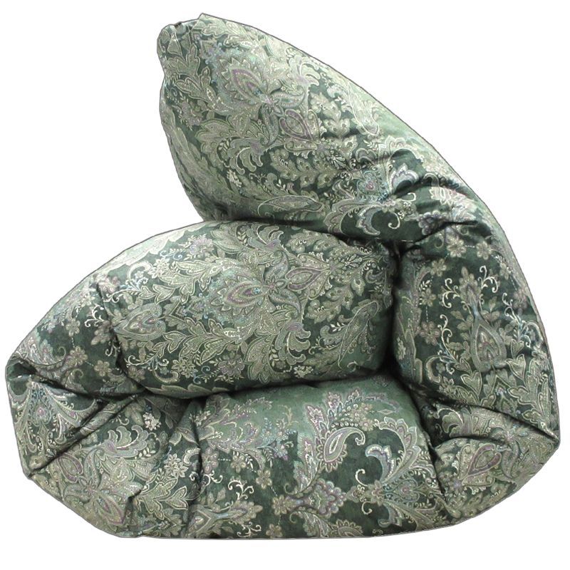 西川羽毛掛けふとん シングル グリーン グースダウン93%