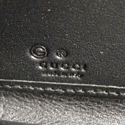 美品 グッチ マイクロシマ ラウンドファスナー 長財布 ブラック レザー グッチシマ グッチ財布 GUCCI ラウンドファスナー長財布 メンズ