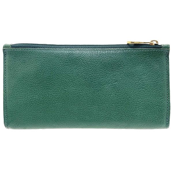 イルビゾンテ 長財布 レザー 二つ折り長財布 革 グリーン 緑 IL BISONTE ファスナー長財布 ロングウォレット ウォレット サイフ