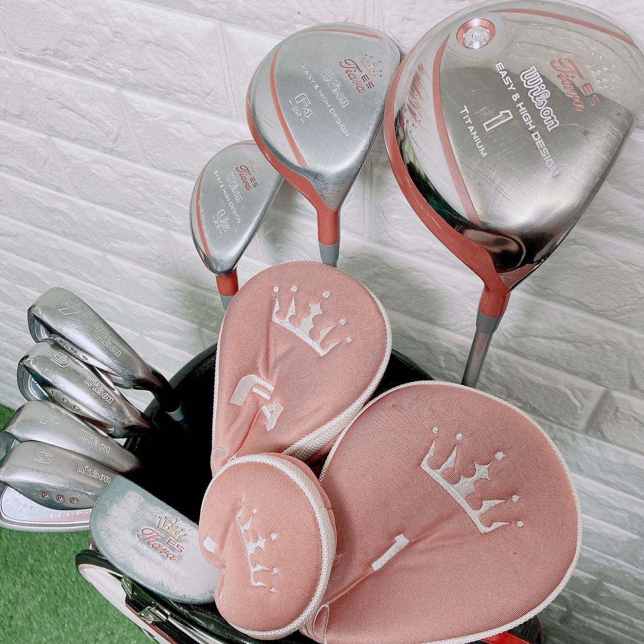 レディース ゴルフクラブセットWilson TEARA 7本 ハーフセット 初心者 軽量 カーボンシャフト フレックスL