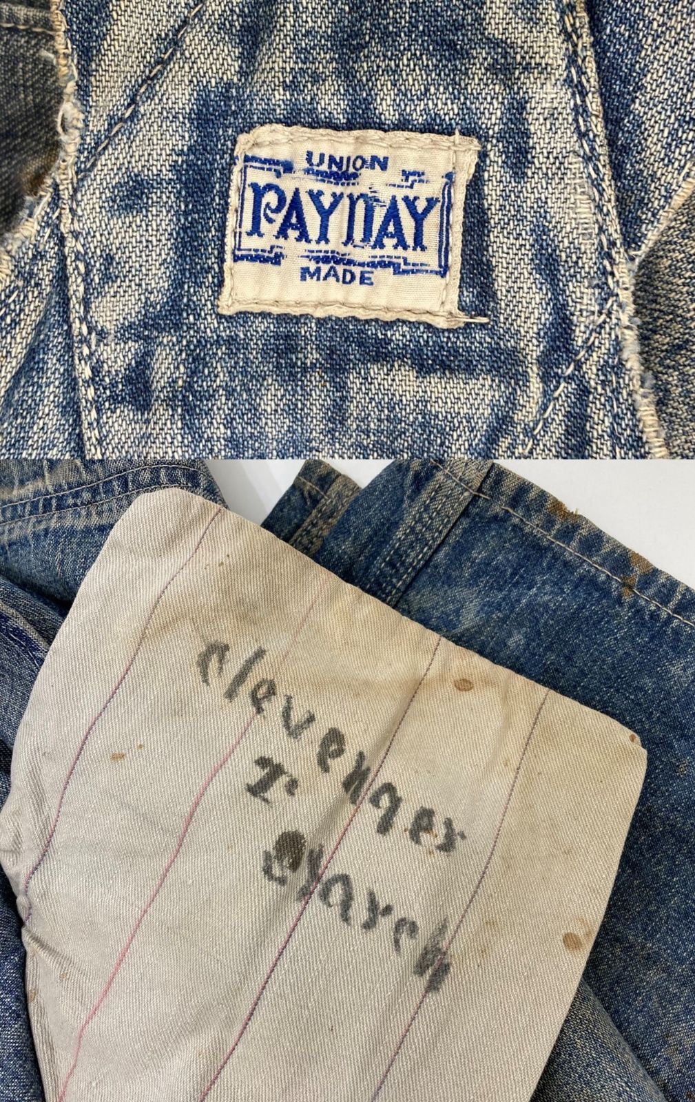paydayオーバーオール vintage PAYDAY 30's オーバーオール ヴィンテージ ビンテージ - メルカリ