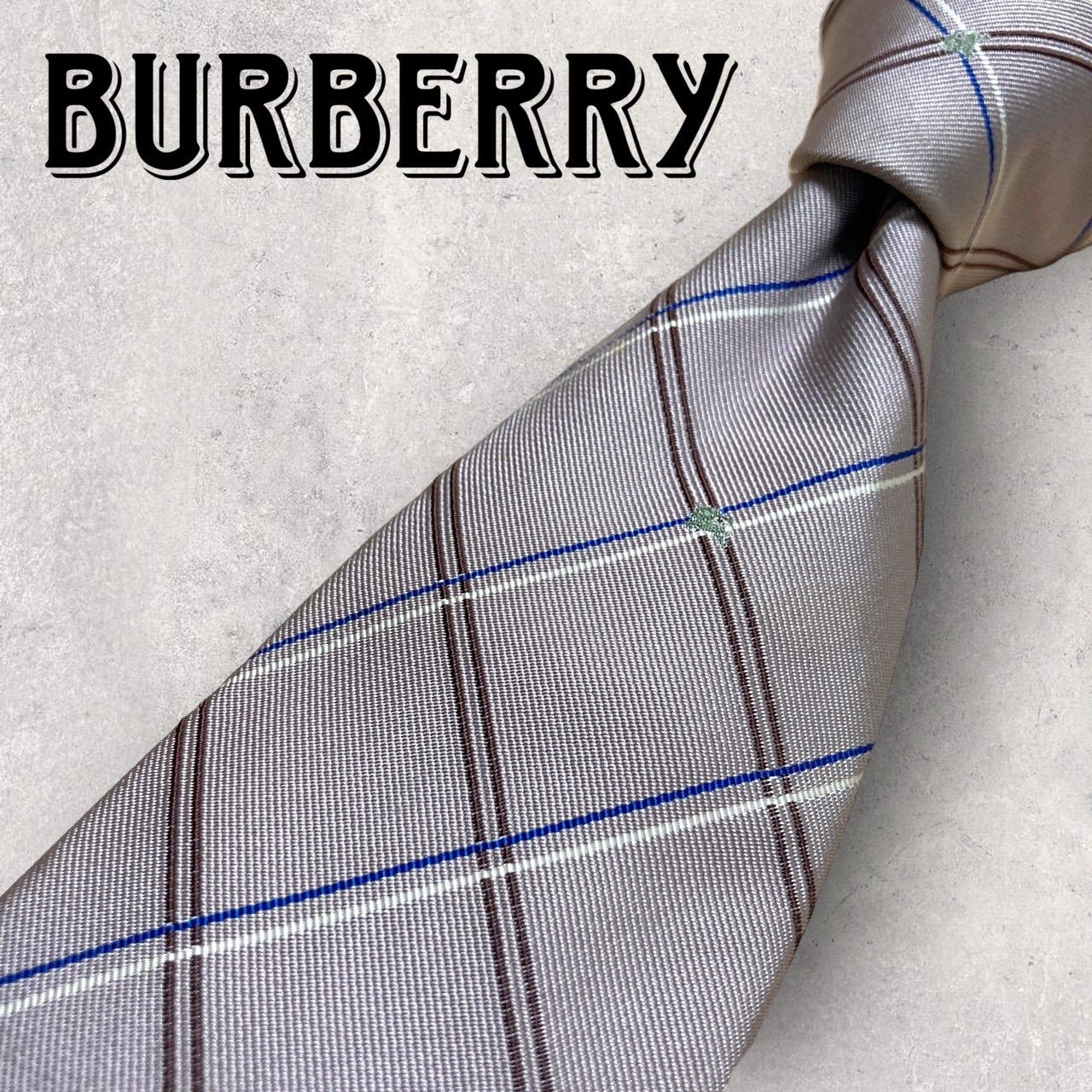BURBERRY バーバリー 格子柄 小紋柄 チェック シンプル ネクタイ 