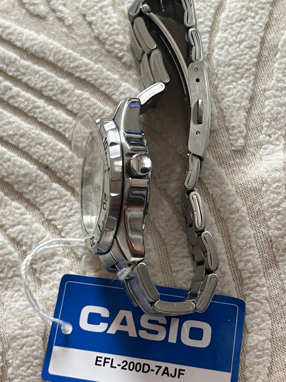CASIO ダイバーズウォッチ EFL-200 20BAR シルバー メンズ - メルカリ