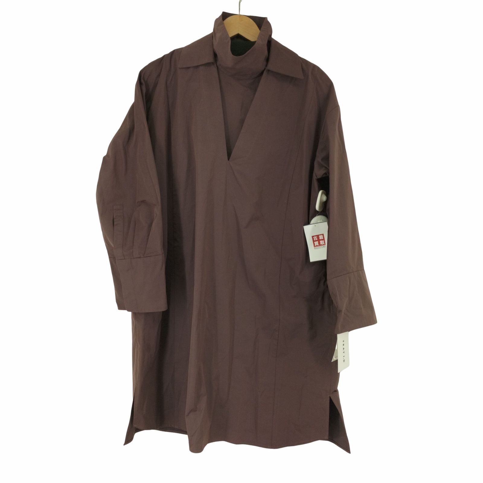 フレイアイディー FRAY I.D 23AW カウルネック付きシャツ