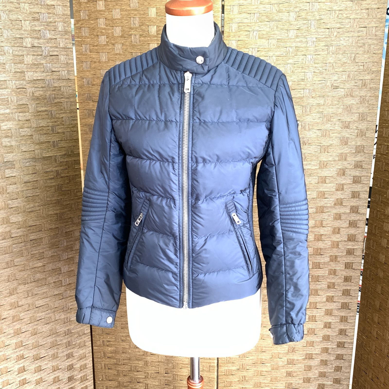 f001 YO PRADA プラダ ライダース ダウンジャケット サイズ38 型番 290545 R152 Q04