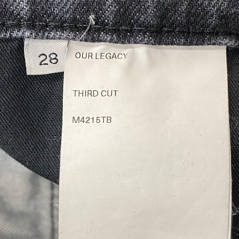 OUR LEGACY 22AW THIRD CUT BLACK SLASH DENIM デニムパンツ サイズ28