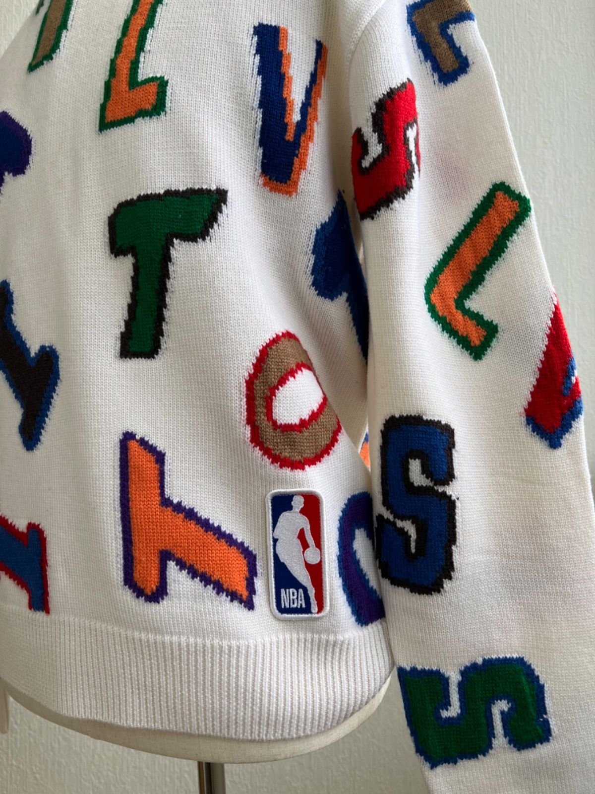 本物 美品 ルイヴィトン NBA コラボ マルチロゴ ニット セーター