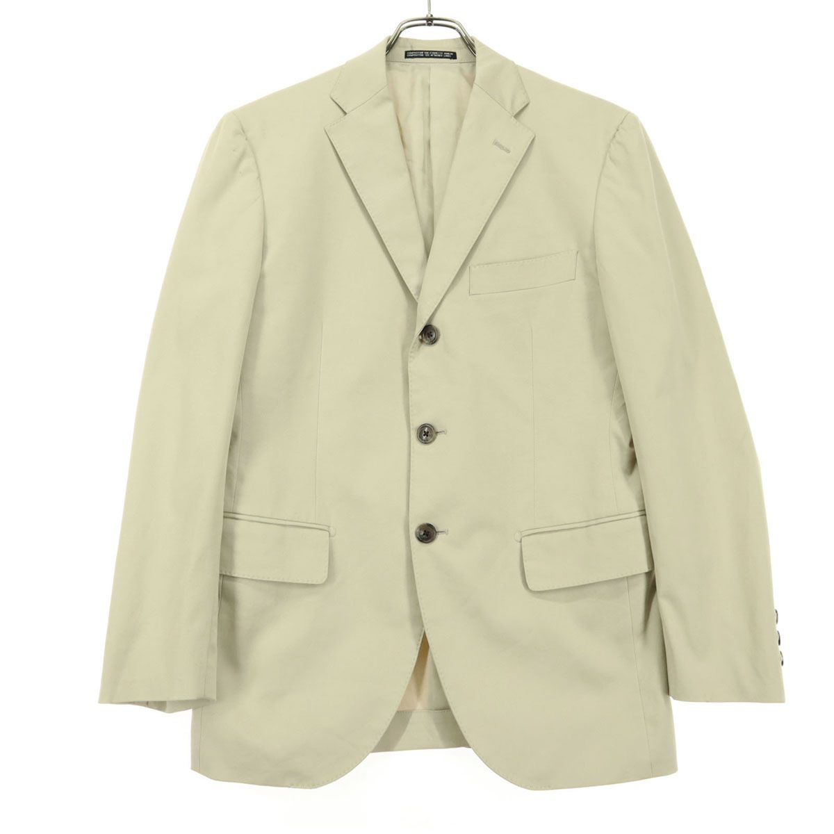 INED HOMME イネドオム 長袖 テーラードジャケット ベージュ オフィス 