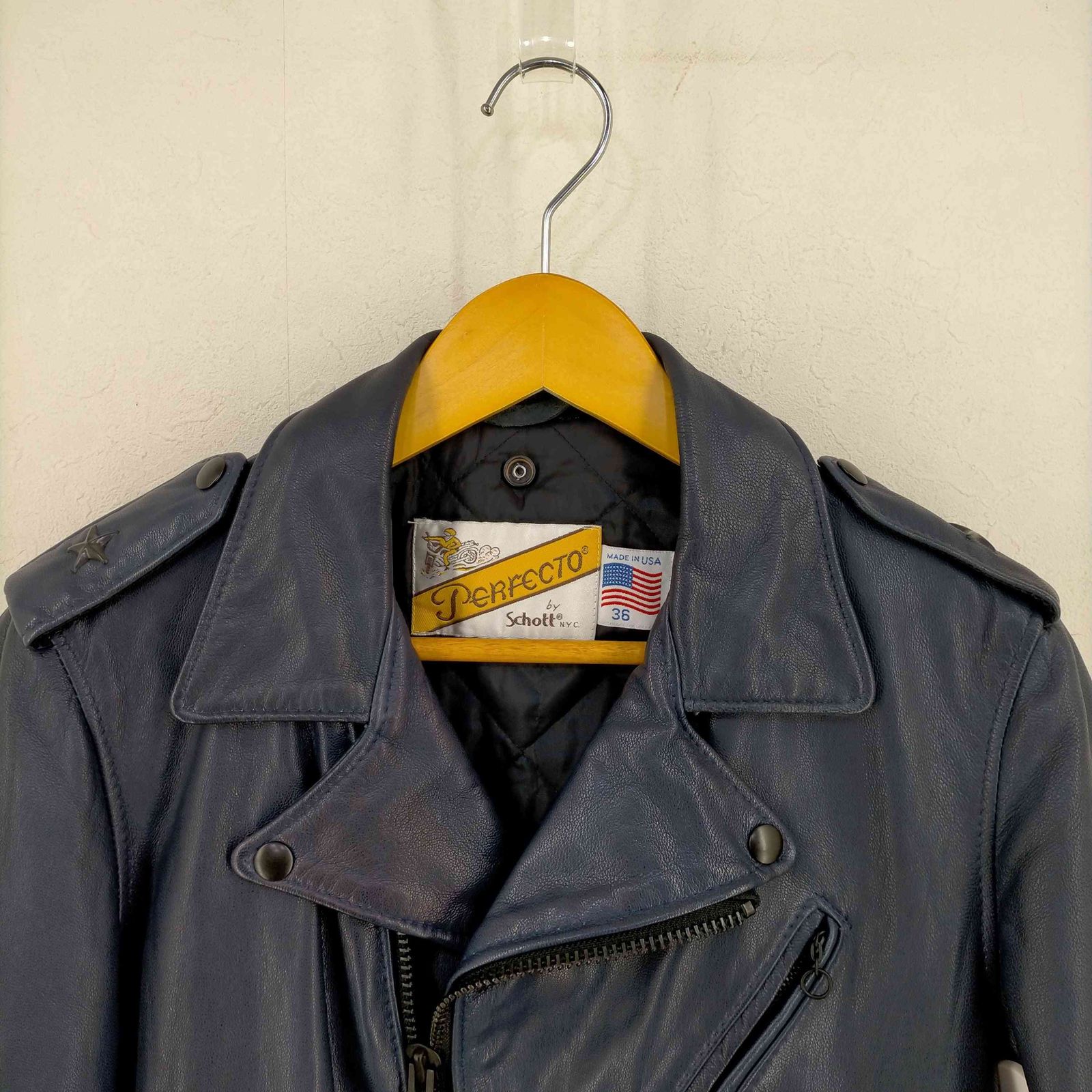 ショット Perfecto by Schott 別注 ゴートレザー ワンスター ダブル