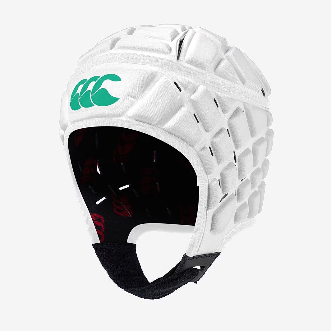 Mサイズのみ カンタベリー レイズ ヘッドガード 白 緑 ホワイト グリーン 公式モデル 日本未発売