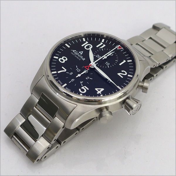 美品 アルピナ スタータイマー パイロットオートマチック クロノグラフ Amazon | [アルピナ]ALPINA スタータイマー パイロット クロノ