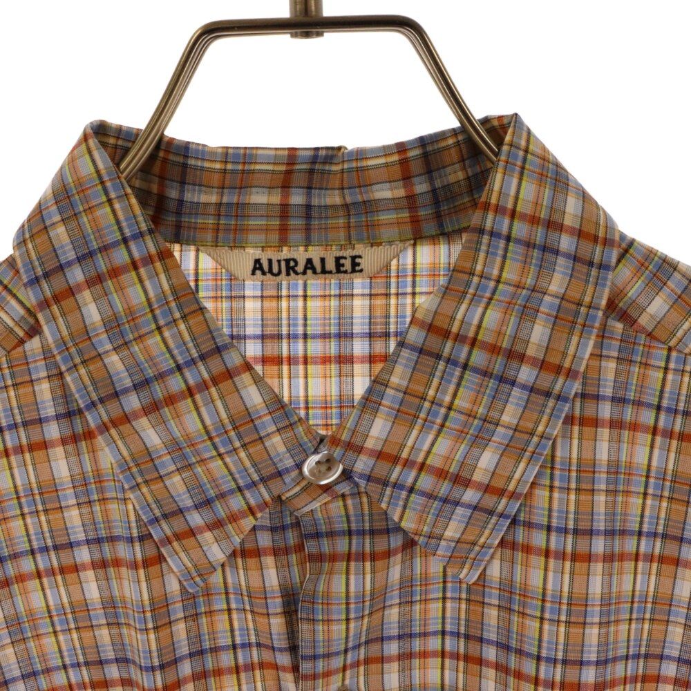 AURALEE オーラリー 21SS チェック柄 半袖シャツ A21SS02LC