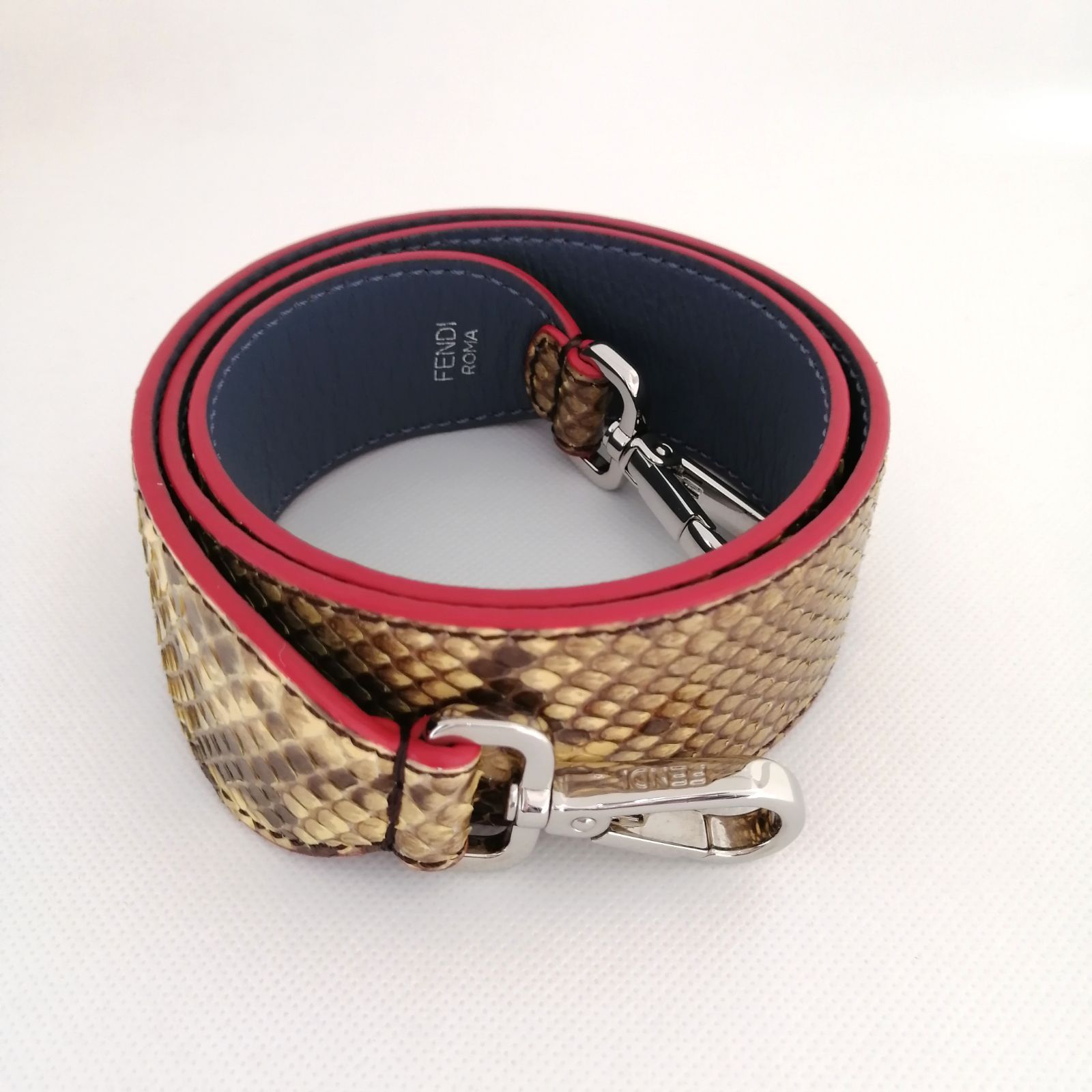 ⭐️美品⭐️ フェンディ ストラップユー ショルダーストラップ パイソン FENDI - フェンディ FENDI ストラップユー ショルダーストラップ