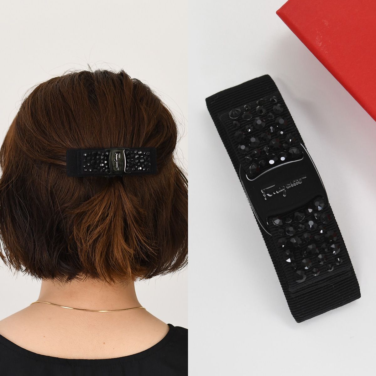 FERRAGAMO フェラガモ アクセサリー バレッタ ヴァラリボン 341693