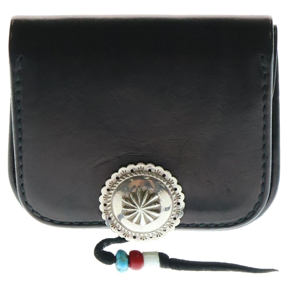 goro s ゴローズ SV小コンチョ付き 角型小銭入れ ブラック