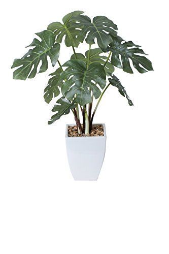 人工観葉植物 光の楽園 光触媒 モンステラポット Creation 433A60 アートクリエイション Art