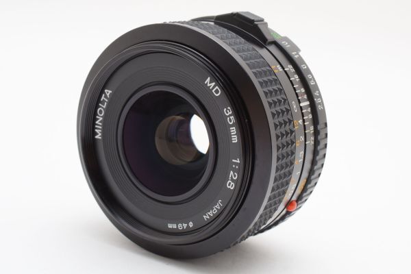 MINOLTA new MD 35mm f/2.8 レンズ ☆極上品 / 動作保証☆ ミノルタ MINOLTA NEW MD 35mm F2.8 広角レンズ