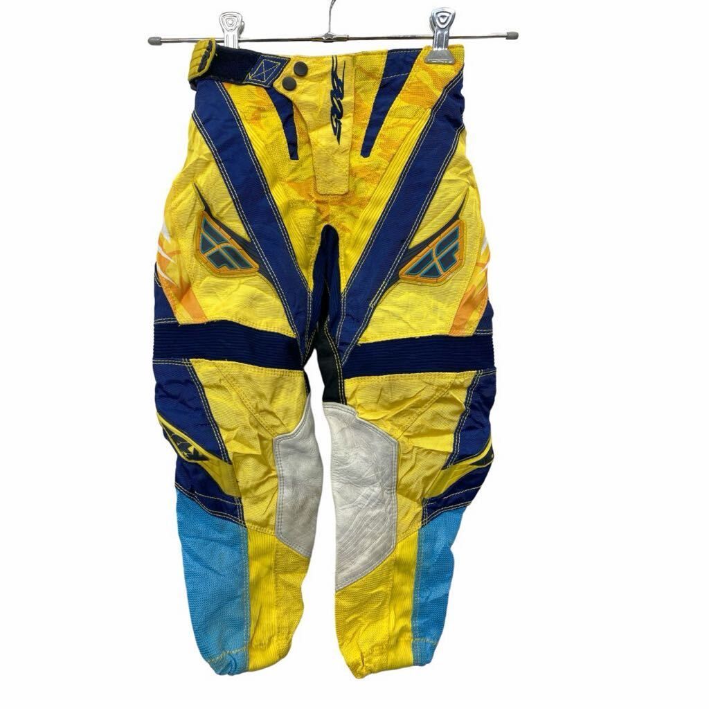 FLY RACING モトクロスパンツ W20 フライレーシング レーシングパンツ ジュニアサイズ ブルー ポリエステル 古着卸 アメリカ仕入 2406-583