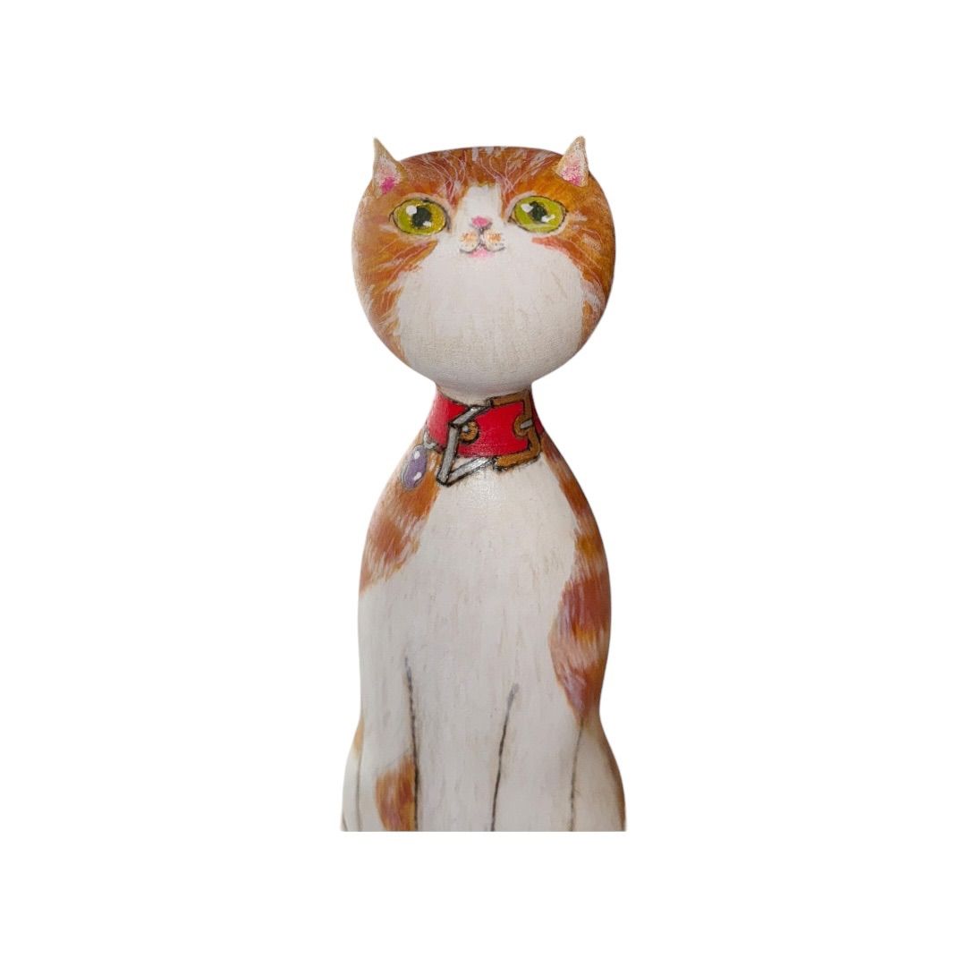 猫こけし　スコティッシュフォールド　作家　沖泰宣 猫こけし スコティッシュフォールド 作家 沖泰宣 【公式通販】