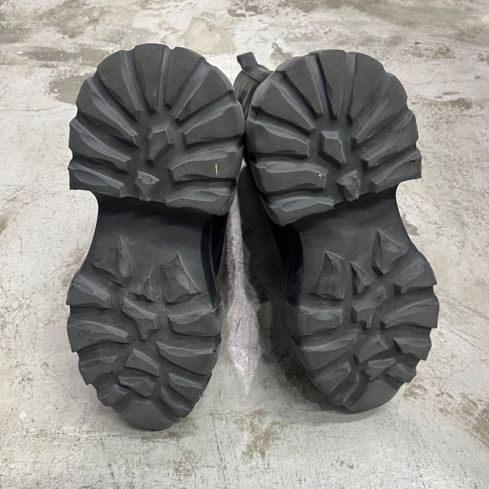 関税込【Rick Owens】フレアメガトラクターレザーアンクルブーツ 関税込【Rick Owens】フレアメガトラクターレザーアンクルブーツ
