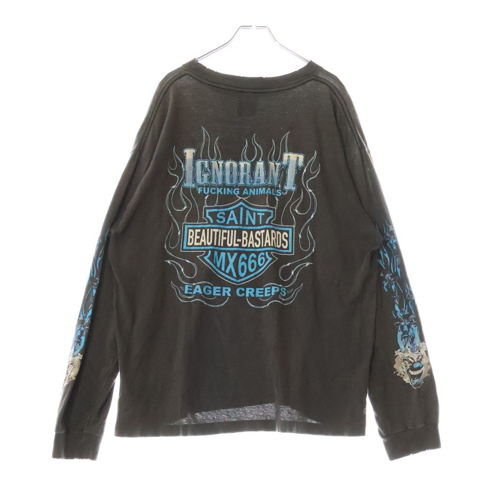 新品未使用 SAINT MICHAEL BASTARS ロンT SAINT MICHAEL (セントマイケル) 24AW LS TEE / BTFL BASTARS