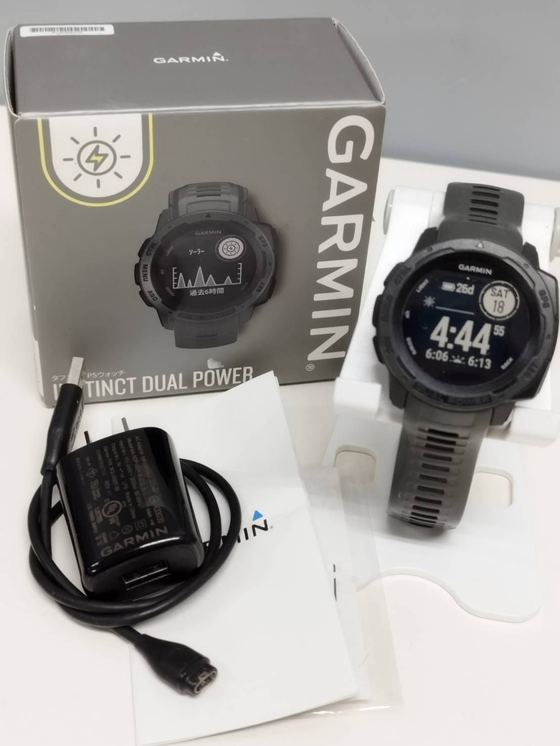 GARMIN INSTINCT DUAL POWER タフネスGPSウォッチ