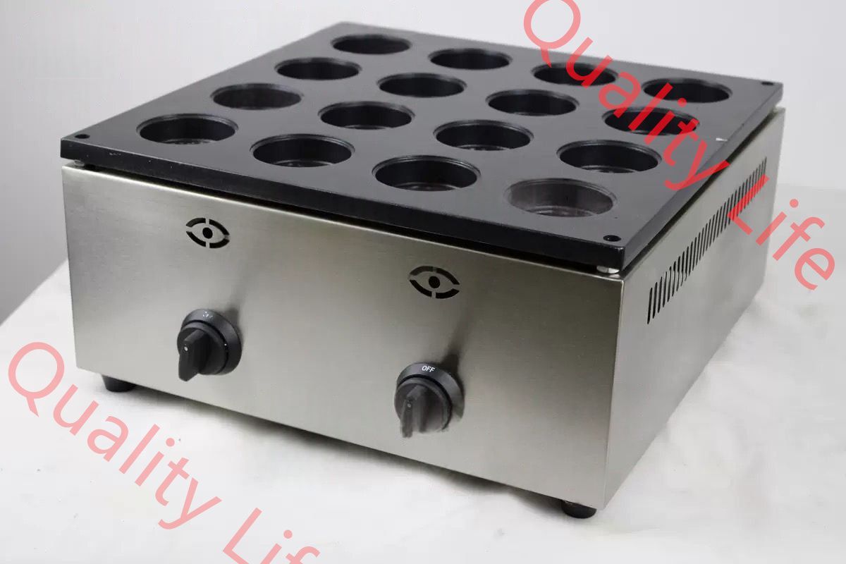 今川焼機 16穴 大判焼器 大判焼き 大判焼機 回転焼き 焼き型が花型タイプ LPガス式|業務用|飲食店