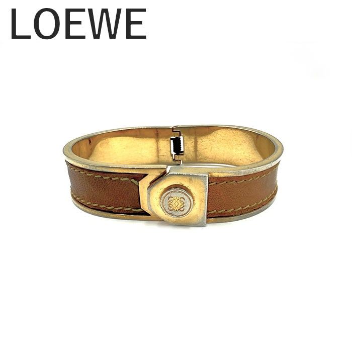 ファッション通販 安い バングル LOEWE ロエベ ブレスレット 高級感 レザー アクセサリー