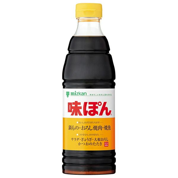 ミツカン 味ぽん 600ml×12本入× 2ケース ｜ ぽん酢 調味料 酢 ポン酢
