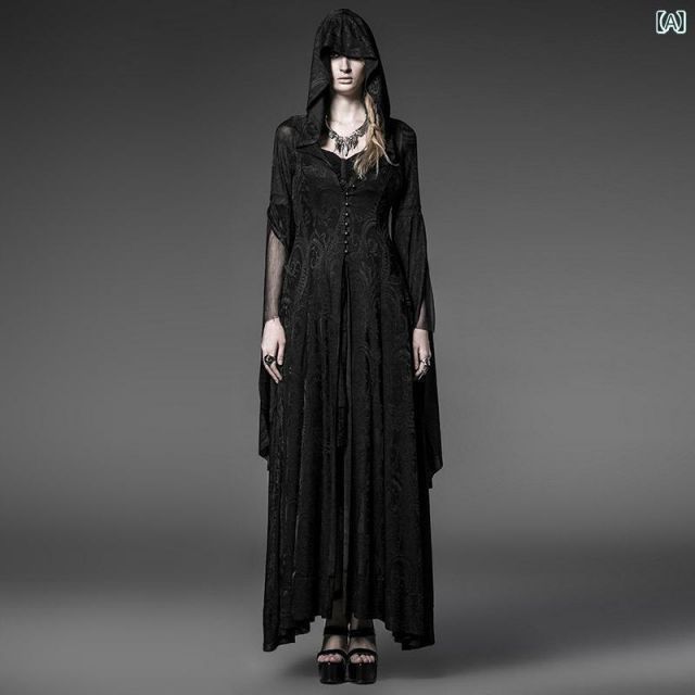 種類12 XL B ブラックケープ フリーサイ メンズ ファッション オシャレ アイテム 撮影 小物 コスプレ ステージ 衣装 フード付き ニット ドレス ハロウィン コスプレ 衣装 女性 コート