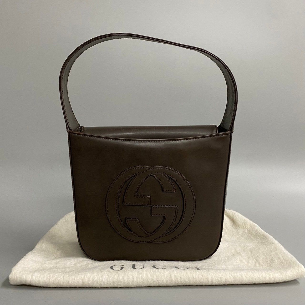 美品 保存袋付き GUCCI オールドグッチ グッチ ヴィンテージ GG ロゴ 