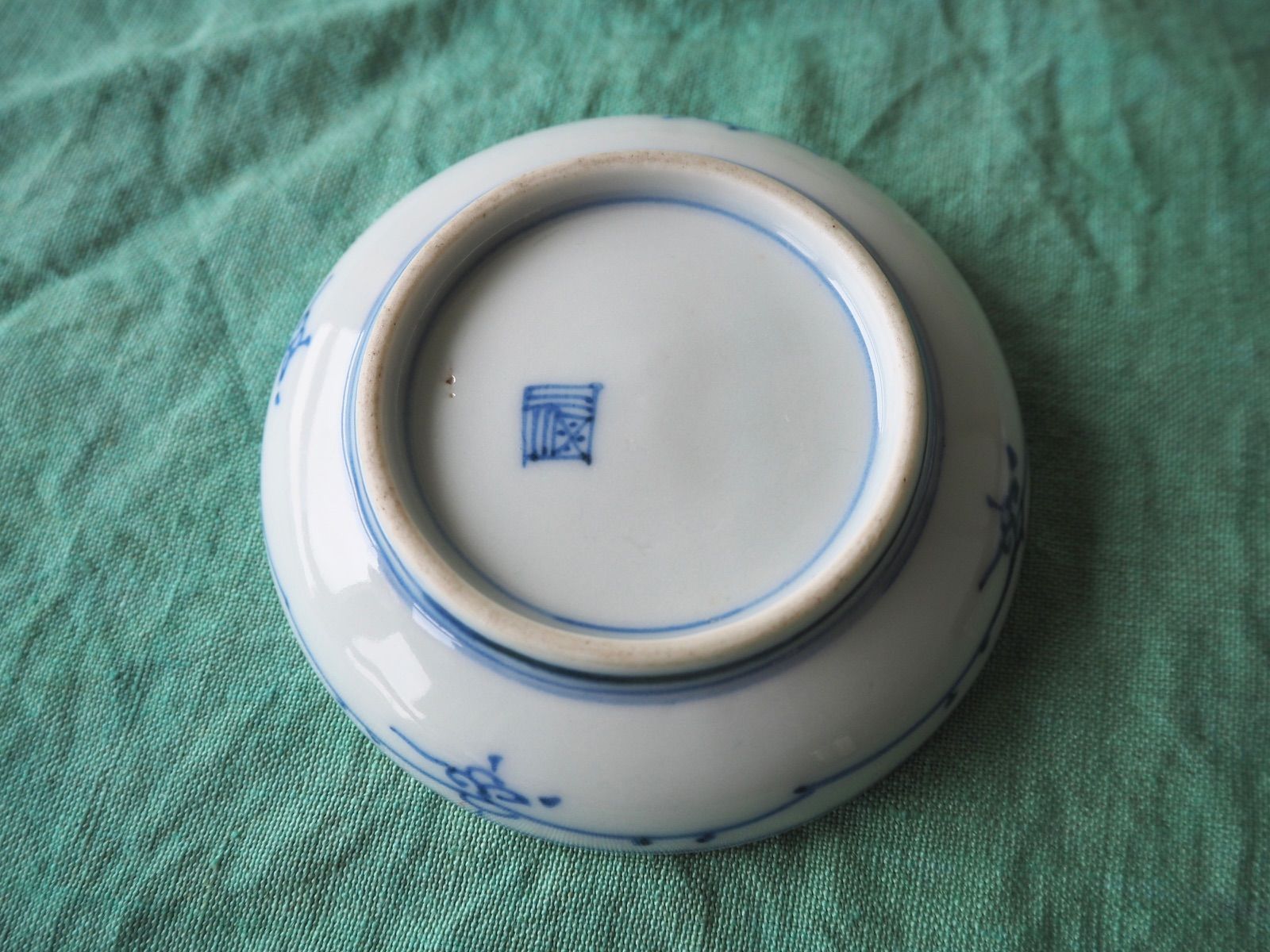 大皿　2枚　骨董品　大聖寺伊万里　古伊万里　伊万里　色絵　金彩　向付　5客 大聖寺伊万里 色絵金彩 小皿 2客セット｜染錦 花格子文 古道具を