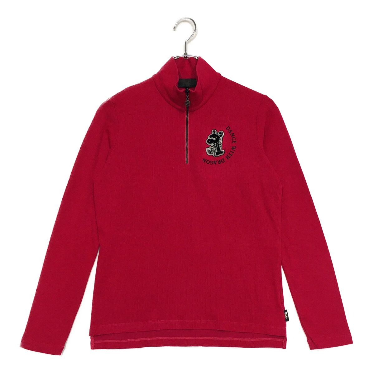 ♥品 レディース ダンスウィズドラゴン DANCE WITH DRAGON 長袖シャツ 2 M ピンク ハーフジップ