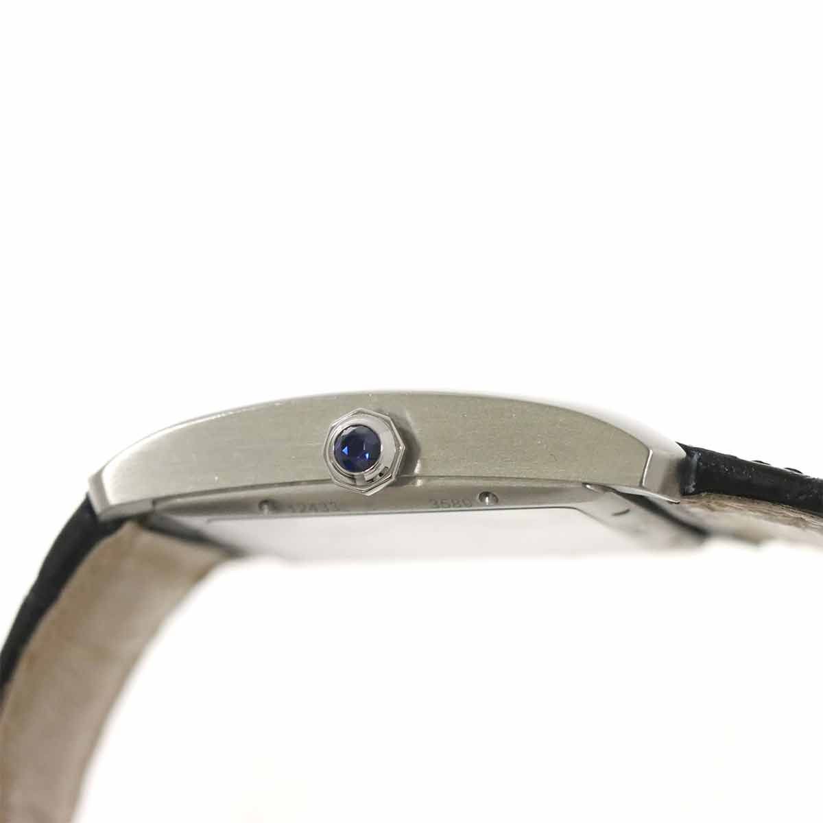 カルティエ Cartier タンクMC W5330004 メンズ 腕時計 デイト ブラック 