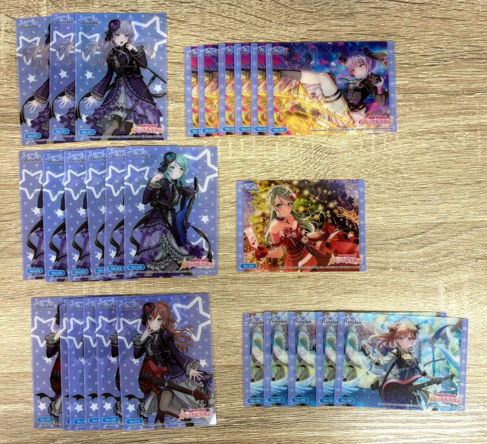 バンドリ Vol.2 Roselia 11種 41枚まとめセット 重複あり