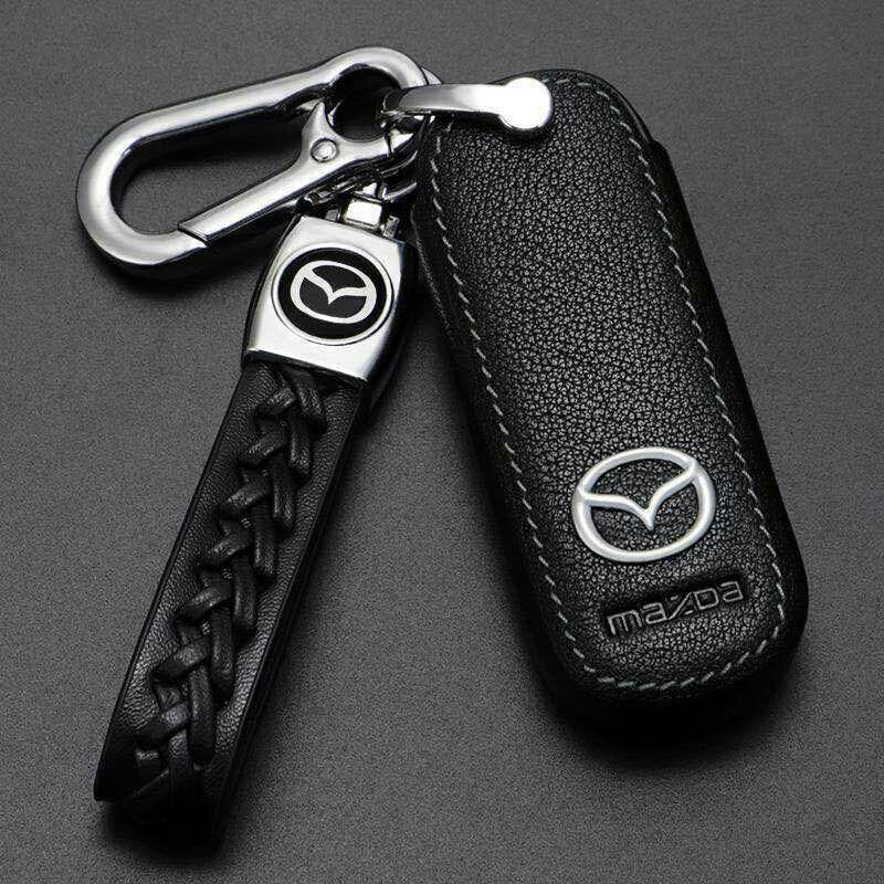 マツダ キーケース革カバー車フォブカバーハウジング6