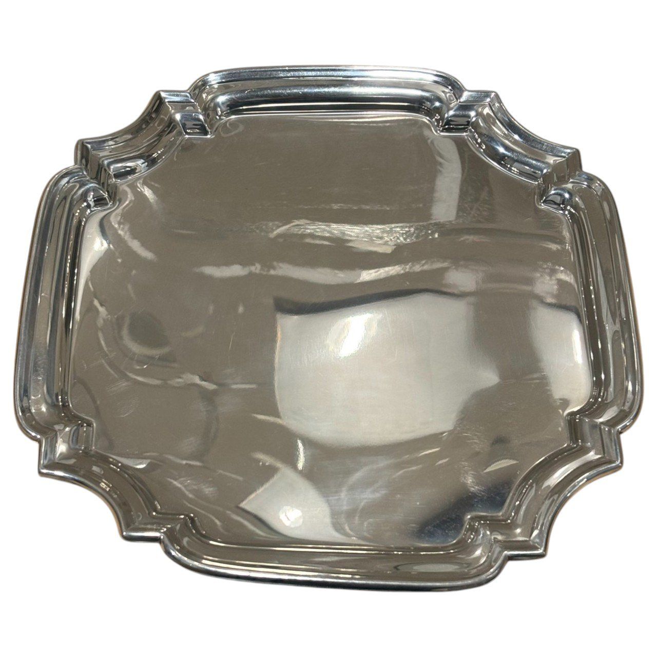 TIFFANY&Co. ティファニー ピュータートレイ シルバー ラウンドトレー