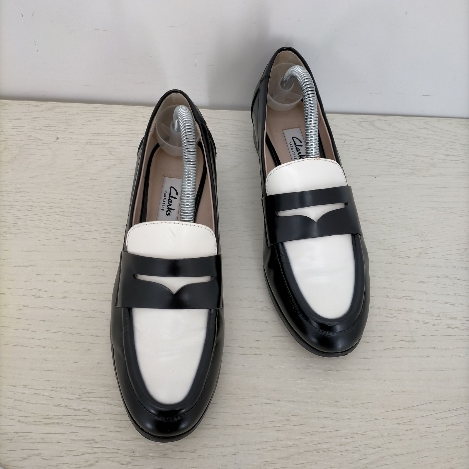 クラークス Clarks コンビ コインローファー レディース 表記無 - メルカリ