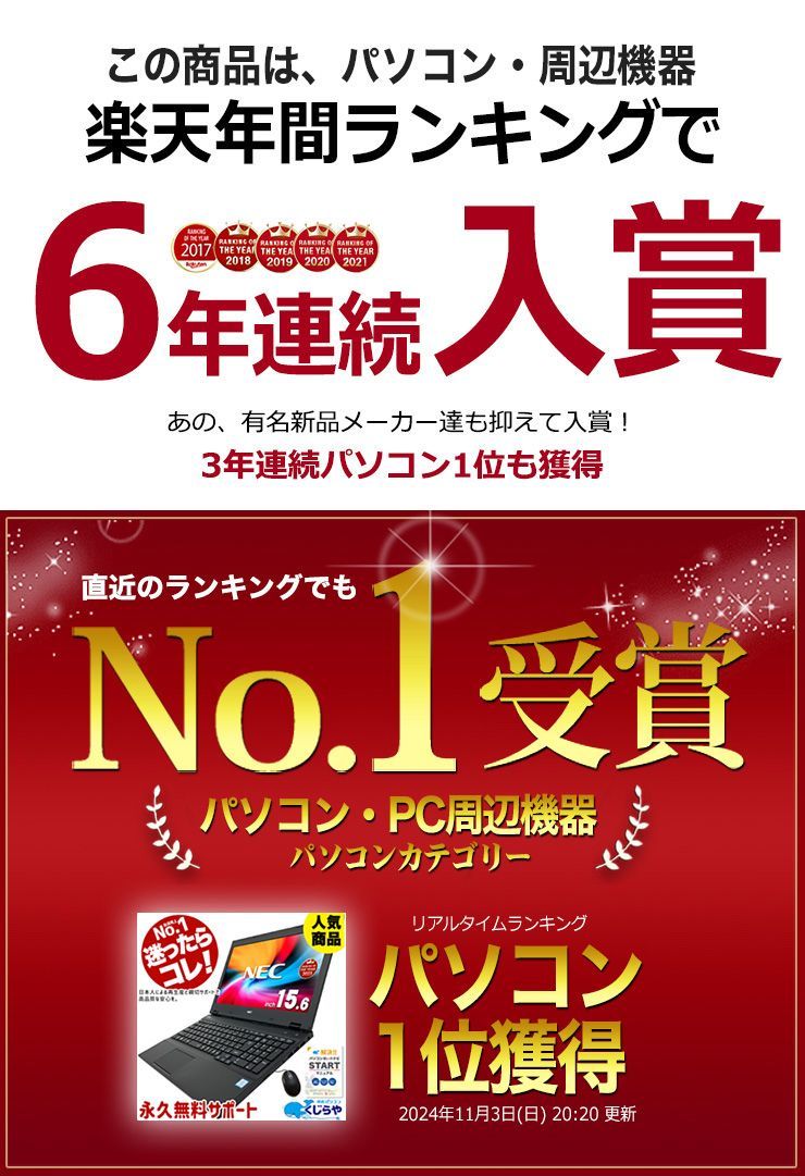 15.6型 ノートパソコン