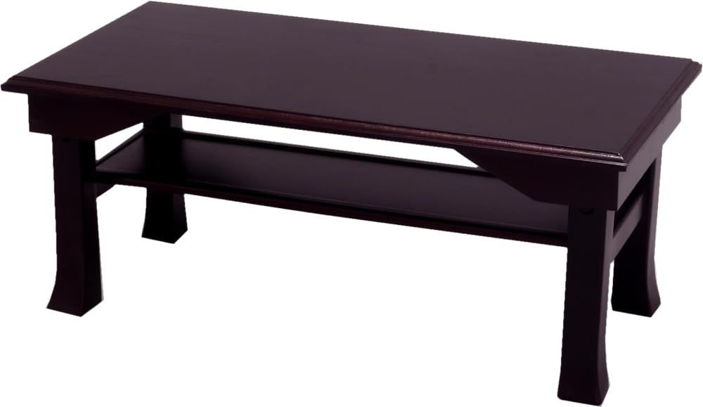 オスマック OSMAC 経机 文机 供物台 供養台 写経机 便利机 仏壇前 幅60×奥行30×高さ25cm 折りたたみ 天然木桐製 ブラウン SDX-600BR