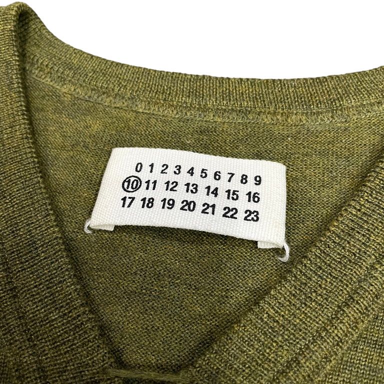 Maison Martin Margiela 10 06AW ステッチ留めウールVネックニット