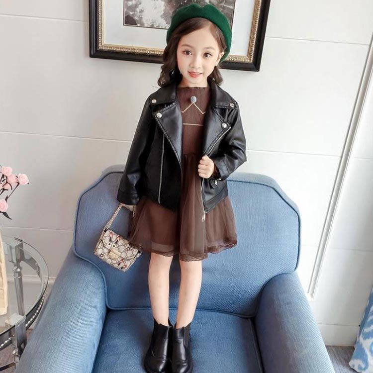 裏起毛 レザージャケット キッズ ライダースジャケット 子供服