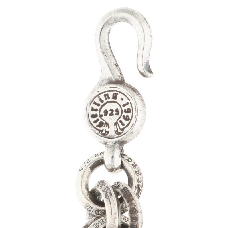クロムハーツ 2 DOUBLE B RING/ダブルBリング シルバーブレスレット