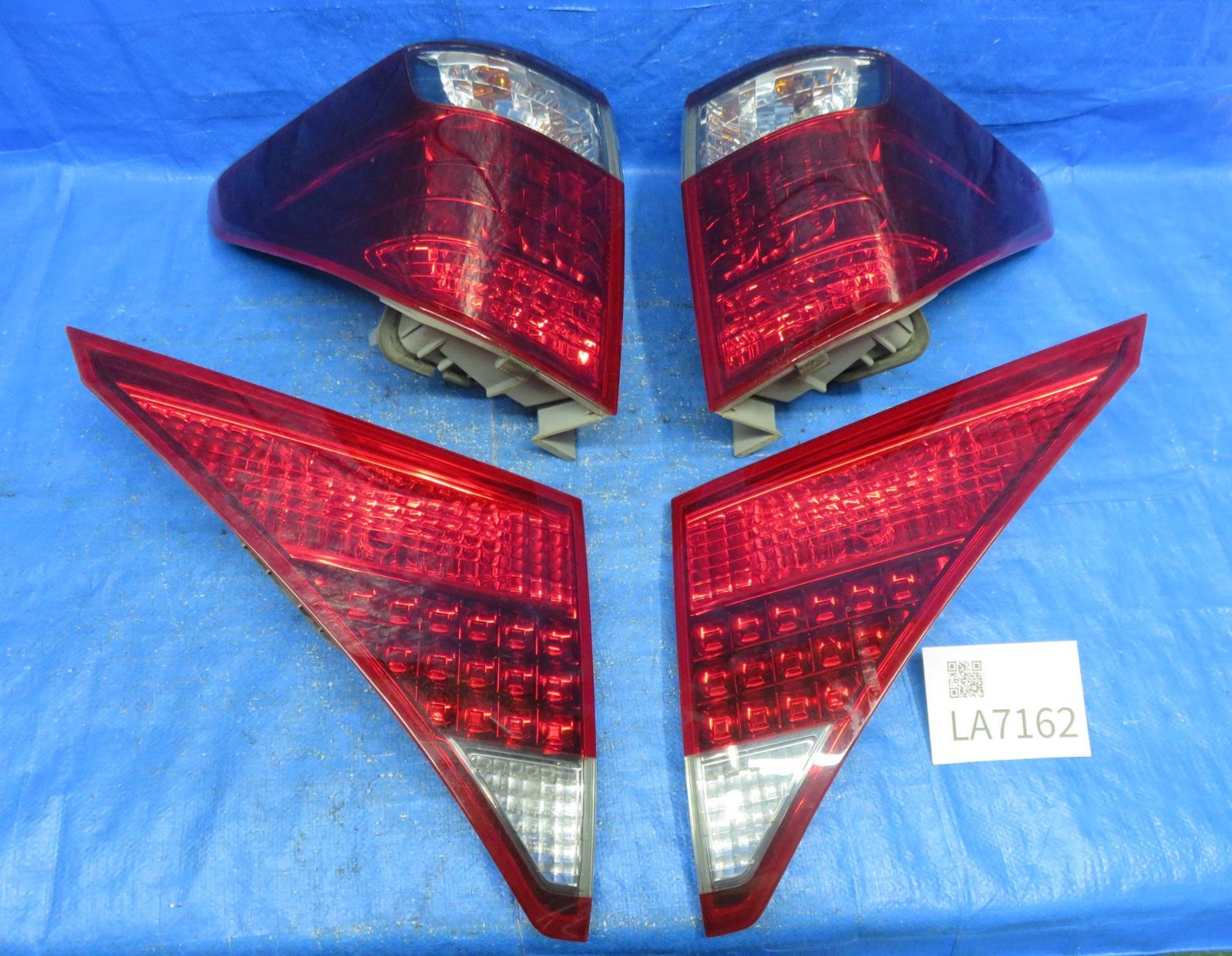 LA7162 点灯OK アルファード GGH20W 前期 テールライト テールランプ フィニッシャー4点セット 純正 ANH20W ANH25W GGH25W 小傷