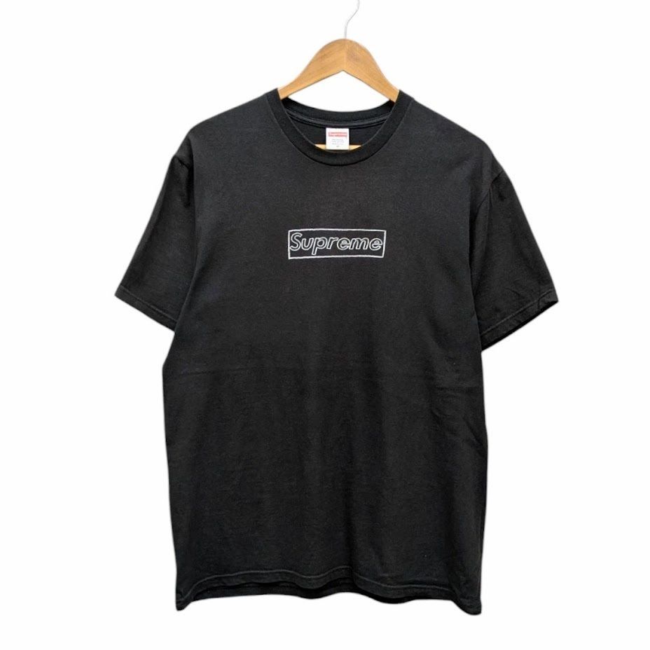 Supreme(シュプリーム )ブラック M SUPREME Supreme シュプリーム KAWS Chalk Box Logo Tee カウズ