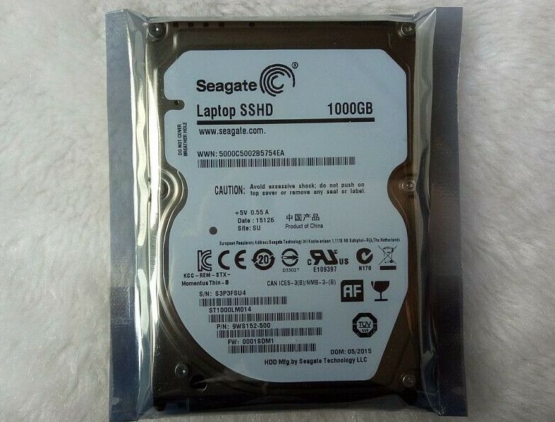 Seagate ラップトップ SSHD 1000GB シリアル ATA ディスク ドライブ ST1000LM014 5.4K 6Gb|s 2.5 1TB