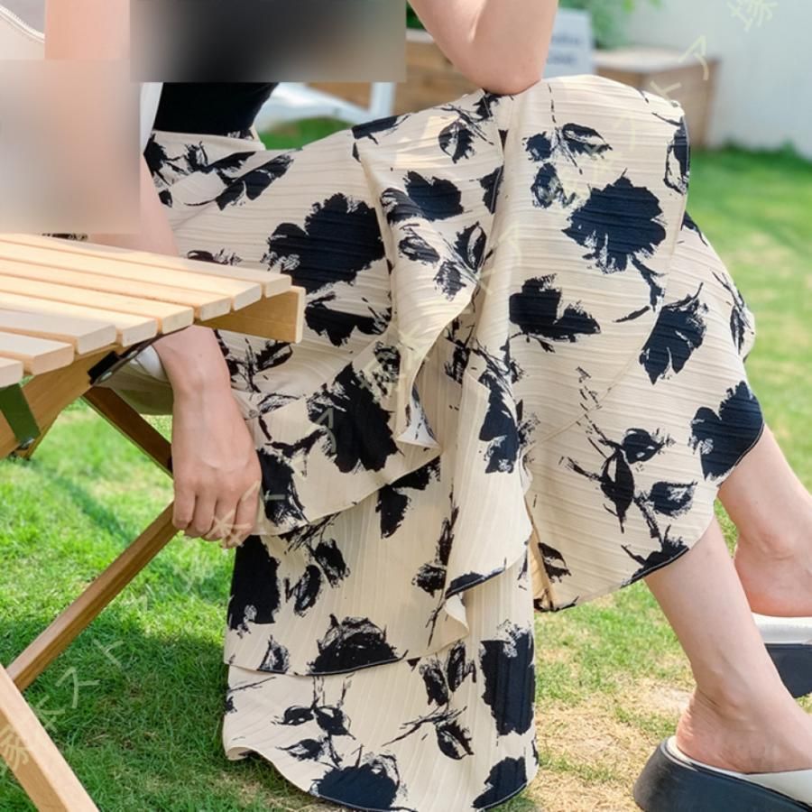 スカート シフォン