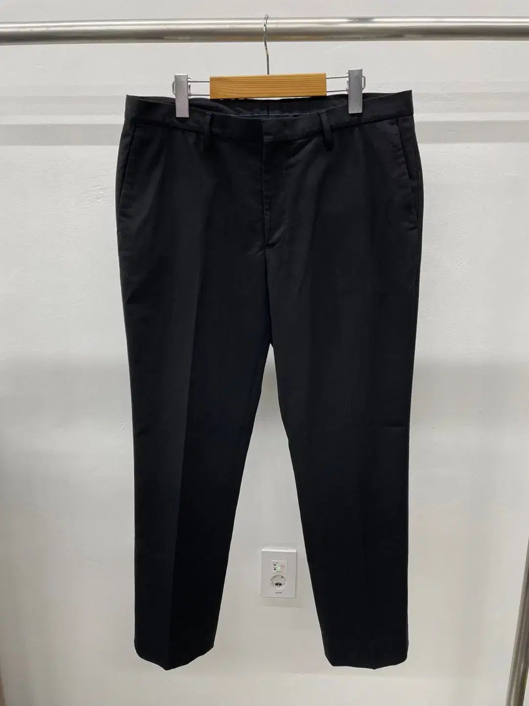 34 インチ ヘッジ 黒 ストレッチ パンツ