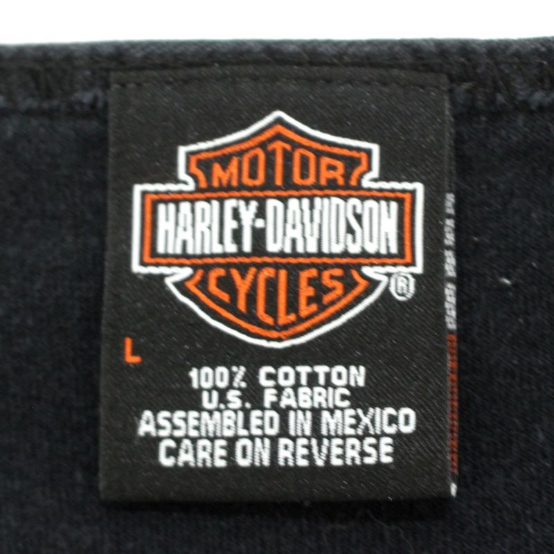 Harley-Davidson タンクトップ 両面プリント 狼 USA製 L 古着 USA製 HARLEY-DAVIDSON プリントタンクトップ | Flamingo